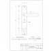 Ручка на планке Apecs HP-61.0723-S-C-CR-L левая (61 мм)