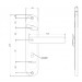 Ручка на планке Apecs HP-77.0323-S-C-CR-R правая (77 мм)