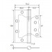 Петля накладная Avers 100*75*2.5-B2-AB (бронза)