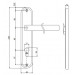 Ручка на планке Apecs HP-85.0926-AL-GM (85 мм)